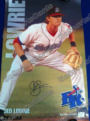Jed Lowrie 2006 Wilmington Blue Rocks SGA Autographed Poster
