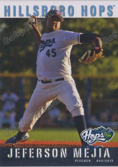 2015 Hillsboro Hops Jeferson Mejia