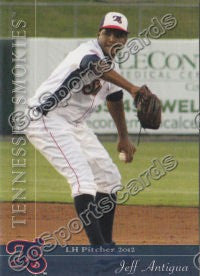 2012 Tennessee Smokies Jeff Antigua