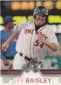 2012 Albuquerque Isotopes Jeff Baisley