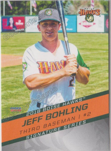 2018 Boise Hawks Jeff Bohling