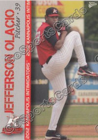 2012 Kannapolis Intimidators Jefferson Olacio