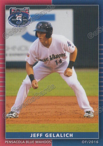 2016 Pensacola Blue Wahoos Jeff Gelalich