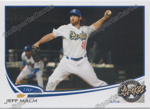 2016 Rancho Cucamonga Quakes Jeff Malm