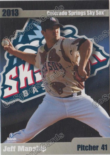 2013 Colorado Springs Sky Sox Jeff Manship