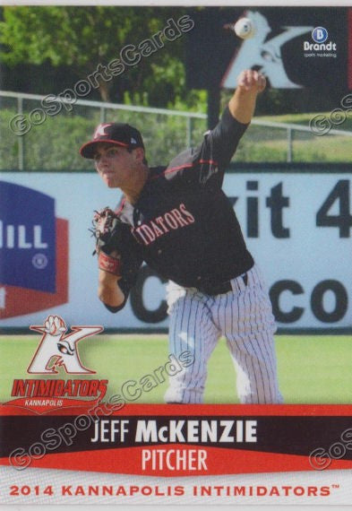 2014 Kannapolis Intimidators Jeff McKenzie