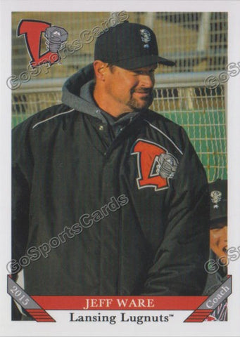 2015 Lansing Lugnuts Jeff Ware