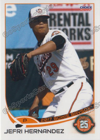 2017 Bowie Baysox Jefri Hernandez