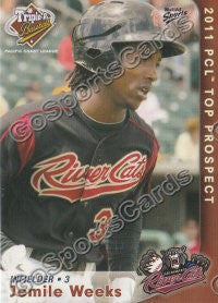 2011 Pacific Coast League Top Prospects PCL Jemile Weeks