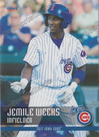 2017 Iowa Cubs Jemile Weeks