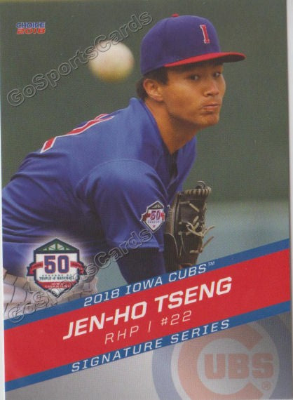 2018 Iowa Cubs Jen Ho Tseng