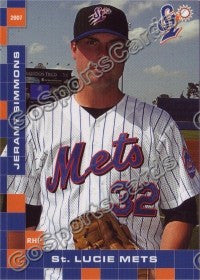 2007 St Lucie Mets Jeramy Simmons