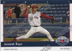 2011 Salem Red Sox Jeremiah Bayer