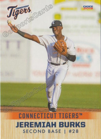 2018 Connecticut Tigers Jeremiah Burks
