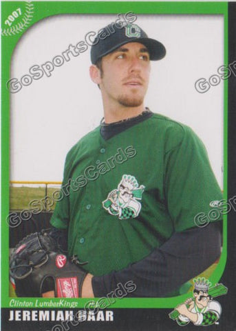 2007 Clinton Lumberkings Jeremiah Haar