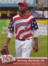 2009 MidWest League All Star Western Division Jeremy Barfield