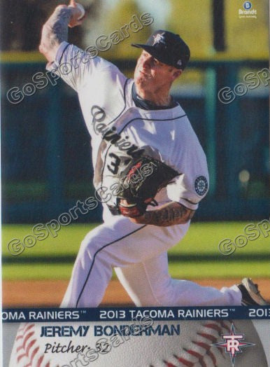2013 Tacoma Rainiers Jeremy Bonderman