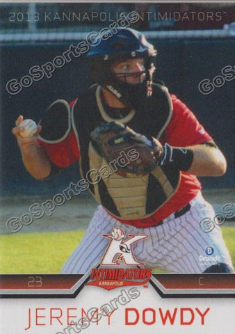 2013 Kannapolis Intimidators Jeremy Dowdy