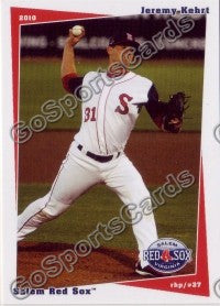2010 Salem Red Sox Jeremy Kehrt
