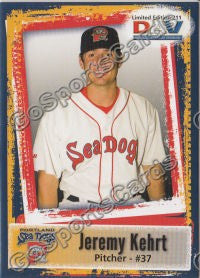 2011 Portland Sea Dogs DAV Jeremy Kehrt