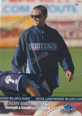 2013 Lakewood BlueClaws Jeremy Kneebusch
