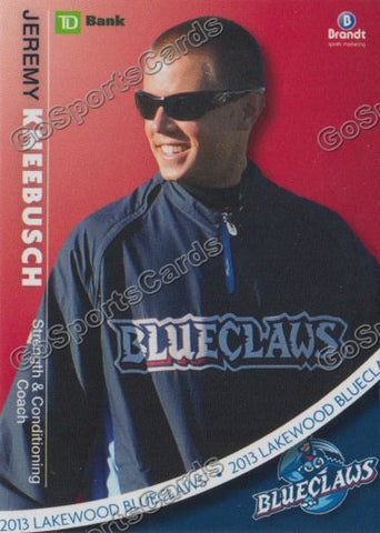 2013 Lakewood BlueClaws SGA Jeremy Kneebusch