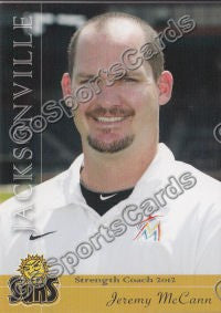 2012 Jacksonville Suns Jeremy McCann