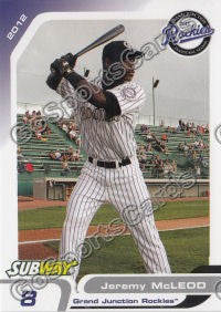 2012 Grand Junction Rockies Jeremy McLeod