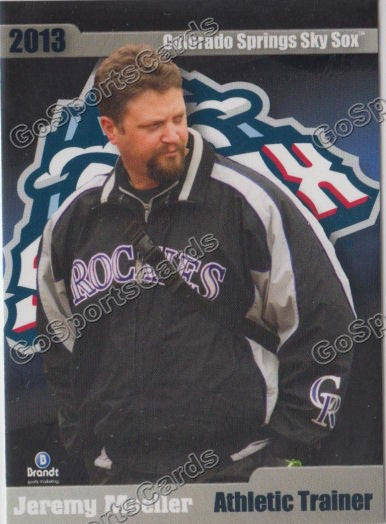 2013 Colorado Springs Sky Sox Jeremy Moeller
