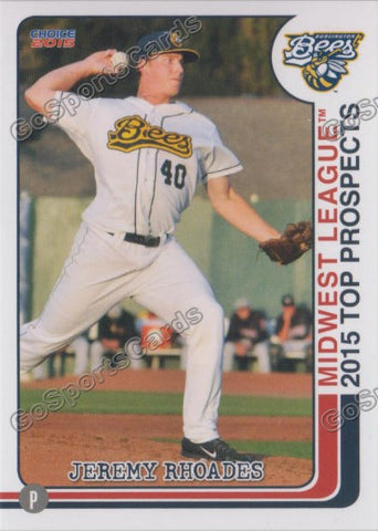 2015 MidWest League Top Prospect Jeremy Rhoades