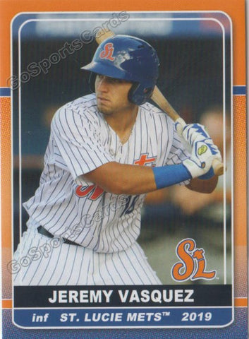 2019 St Lucie Mets Jeremy Vasquez