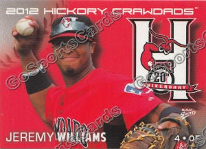 2012 Hickory Crawdads Jeremy Williams