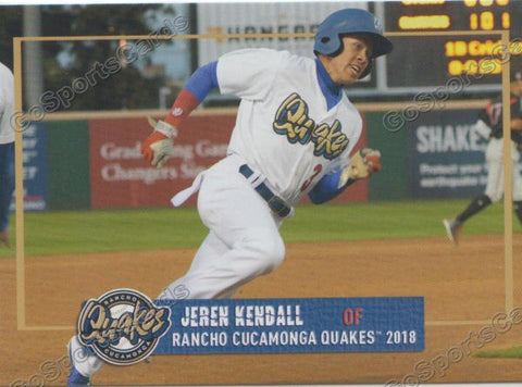 2018 Rancho Cucamonga Quakes Jeren Kendall