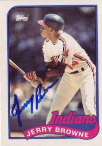 Jerry Browne 1989 Topps Traded (Autograph)