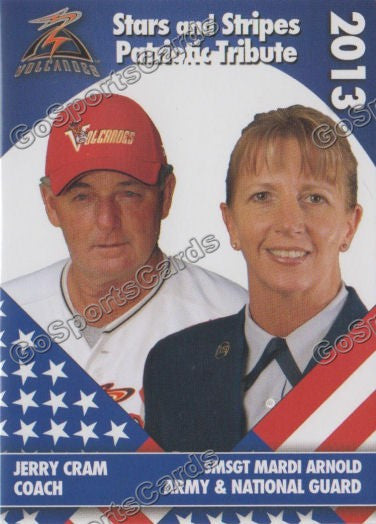 2013 Salem Keizer Volcanoes Stars and Stripes SGA Jerry Cram