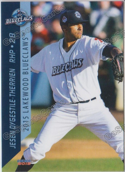 2015 Lakewood BlueClaws Jesen Dygestile Therrien