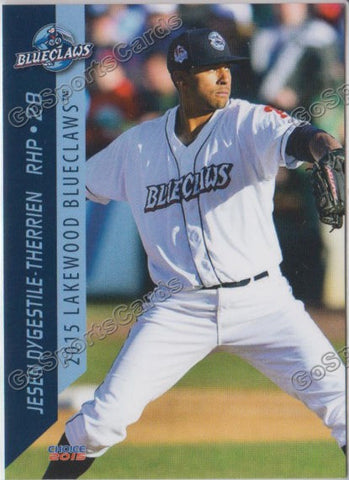 2015 Lakewood BlueClaws Jesen Dygestile Therrien