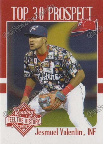 2017 Reading Fightin Phils Top 30 Prospects Jesmuel Valentin