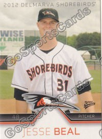 2012 Delmarva Shorebirds Jesse Beal