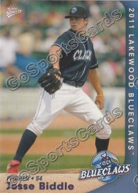 2011 Lakewood BlueClaws Jesse Biddle