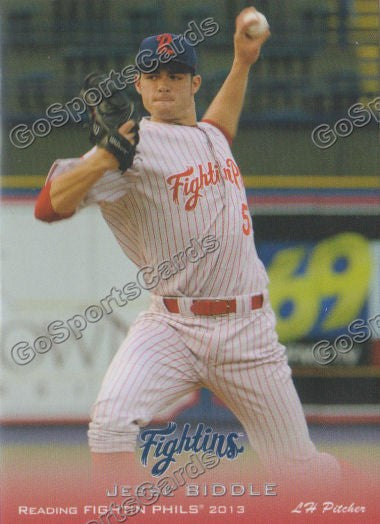 2013 Reading Fightin Phils Phillies Jesse Biddle