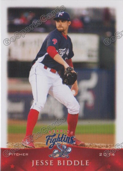 2014 Reading Fightin Phils Jesse Biddle