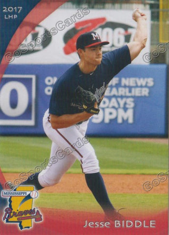 2017 Mississippi Braves Jesse Biddle