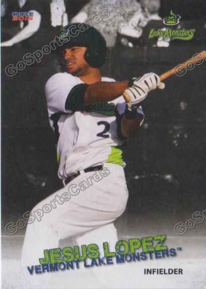 2015 Vermont Lake Monsters Jesus Lopez