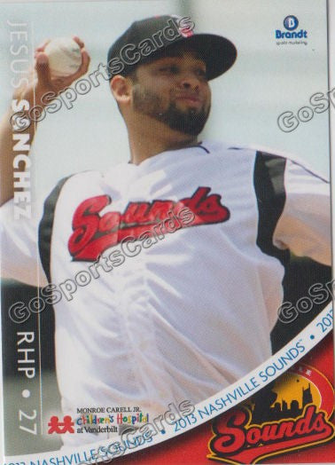 2013 Nashville Sounds Jesus Sanchez
