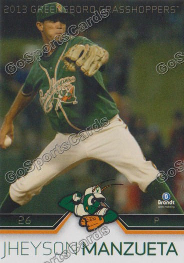 2013 Greensboro Grasshoppers Jheyson Manzueta