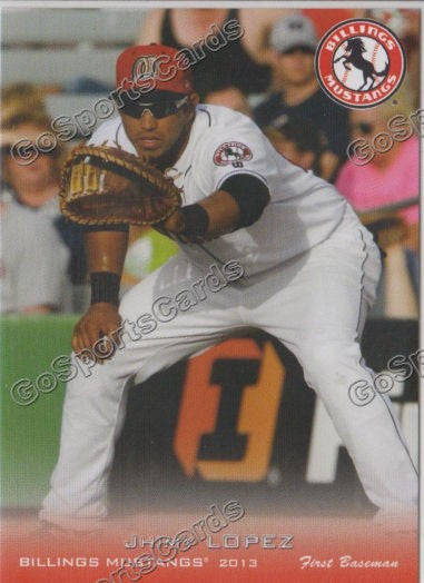 2013 Billings Mustangs Jhimy Lopez