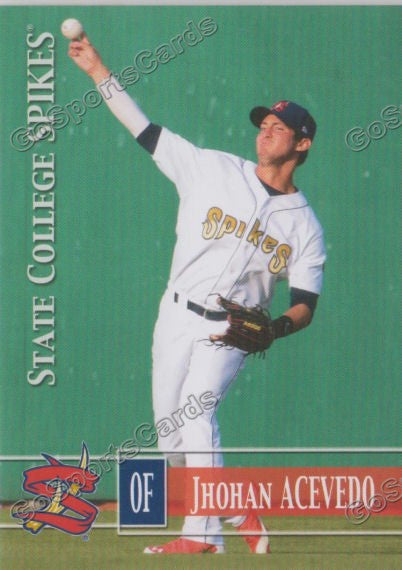 2014 State College Spikes Jhohan Acevedo