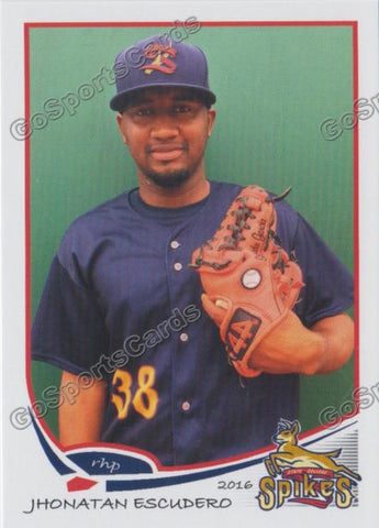 2016 State College Spikes Jhonatan Escudero