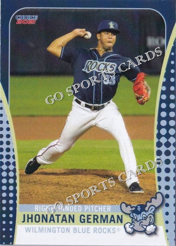 2021 Wilmington Blue Rocks SGA Jhonatan German